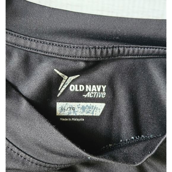 Old Navy Active Black Tee Shirt Sz XL - Picture 2 of 4